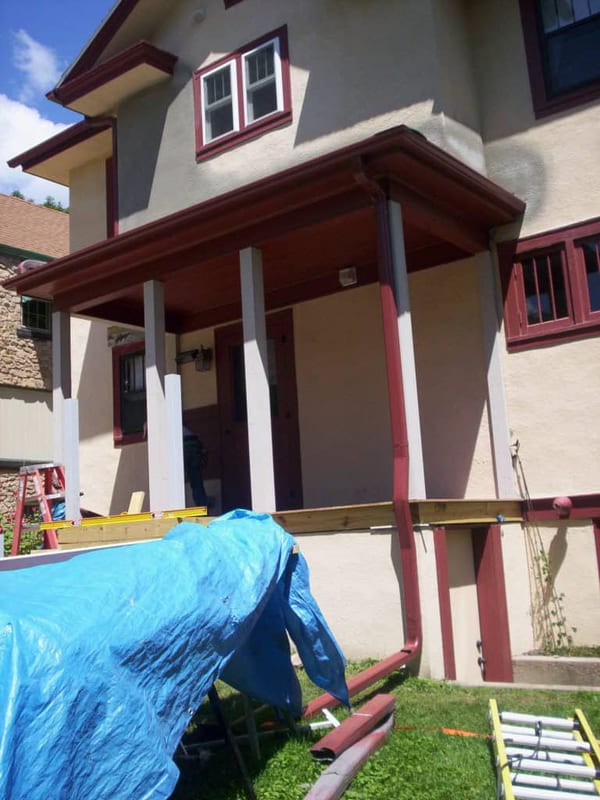 Challenging Downspout in Madison Skillfully Done