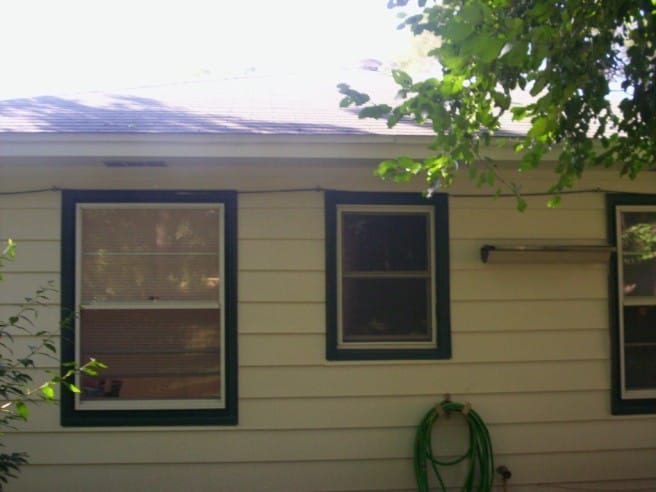 Wisconsin Gutters before install - side view