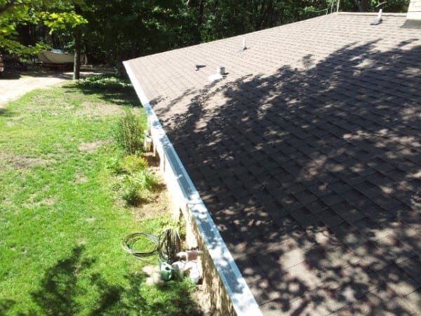 Roof View of Gutters
